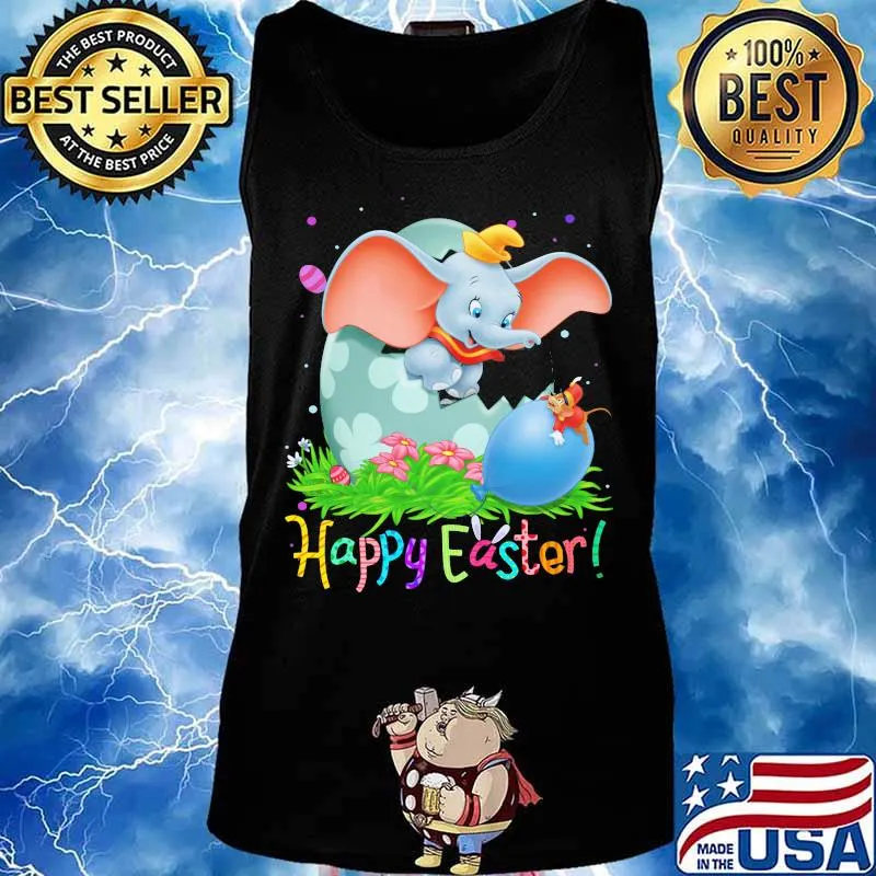 Disney dumbo elephant happy easter flower s Tank top