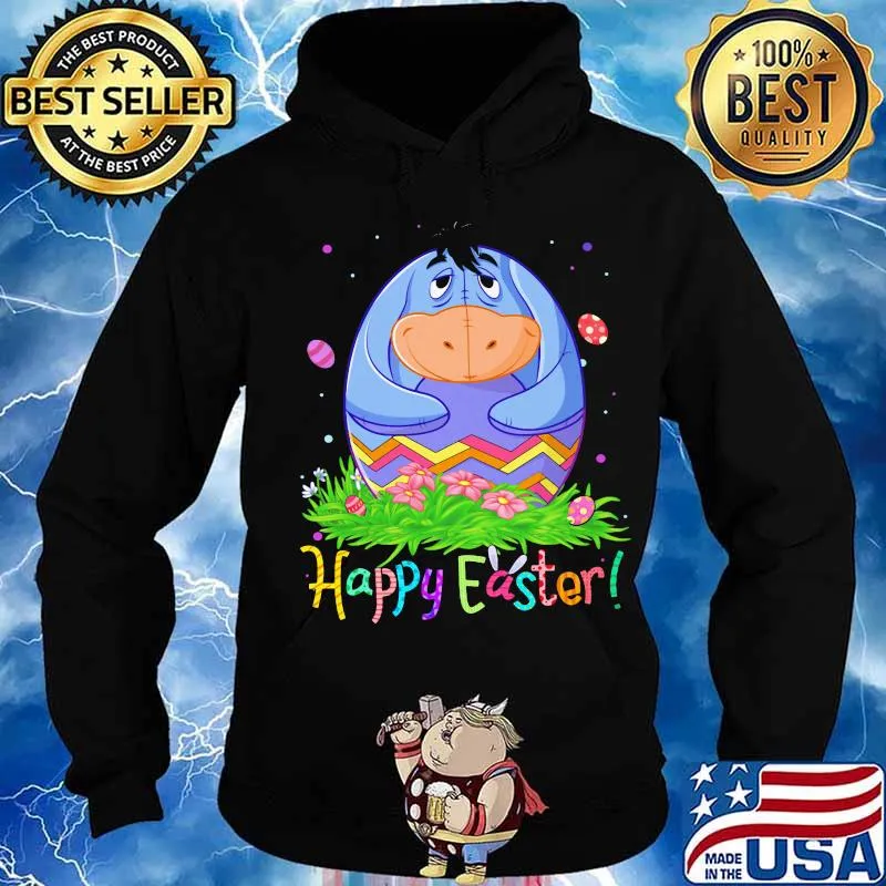Disney eeyore donkey happy easter flower s Hoodie
