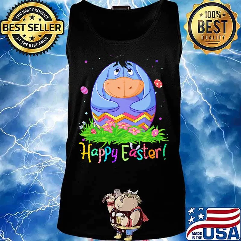 Disney eeyore donkey happy easter flower s Tank top
