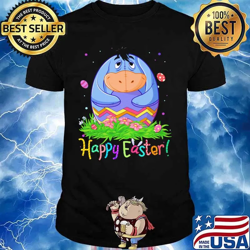 Disney eeyore donkey happy easter flower shirt