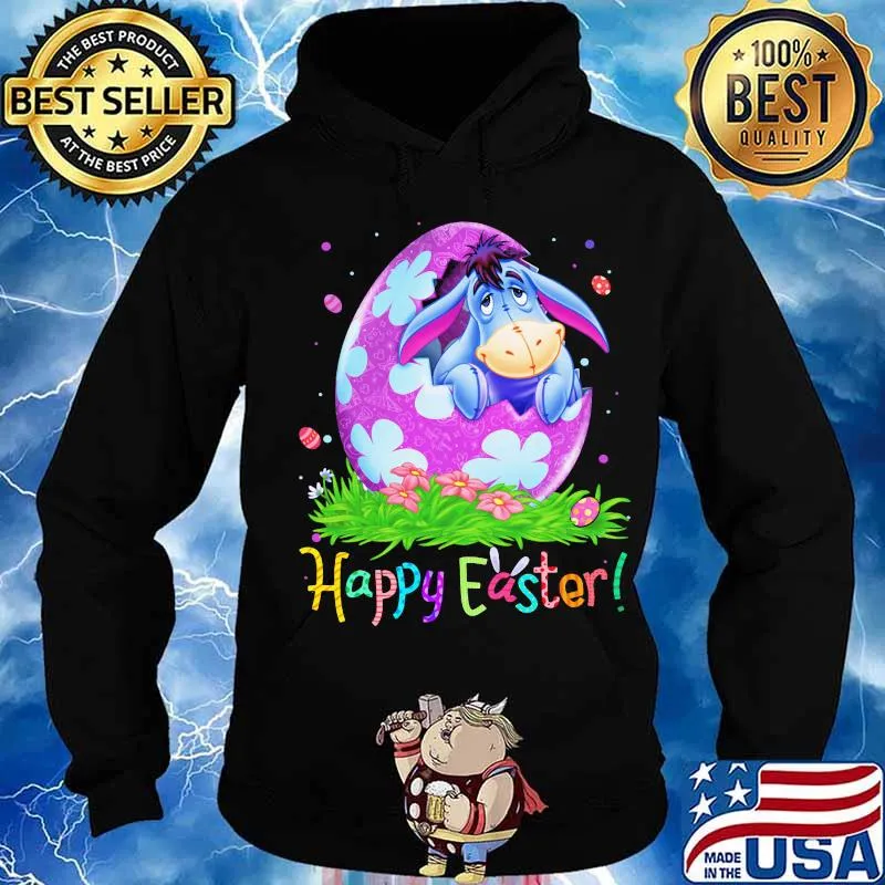 Disney eeyore donkey happy easter flowers s Hoodie