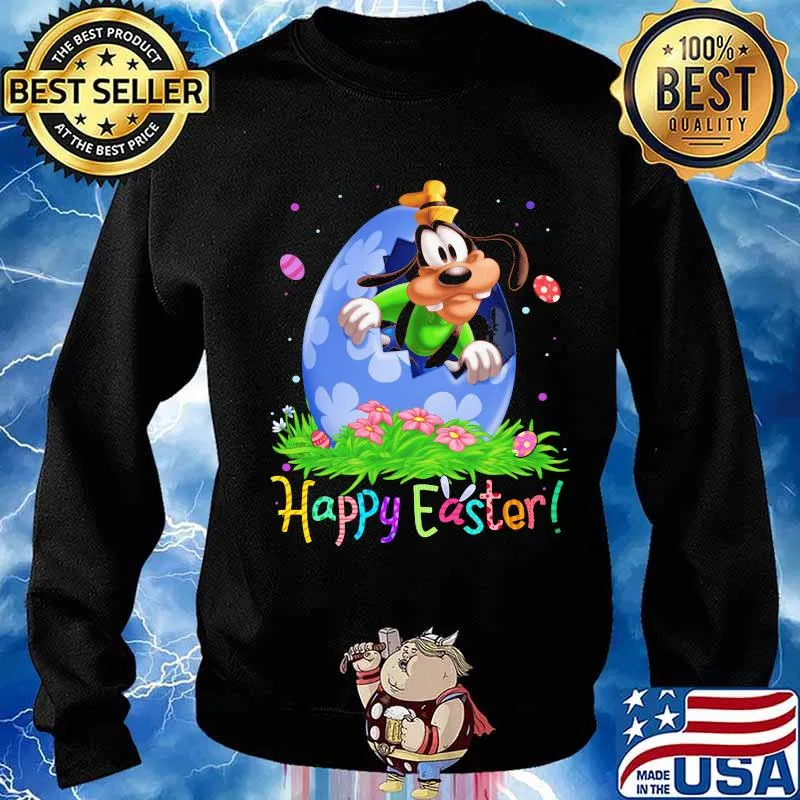 Disney goofy happy easter flower s Sweater