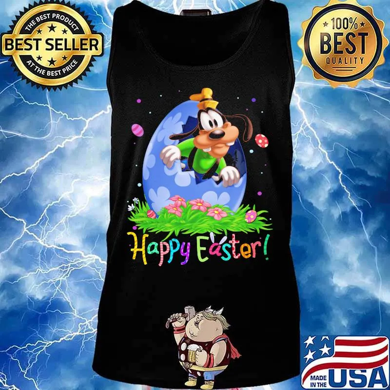Disney goofy happy easter flower s Tank top
