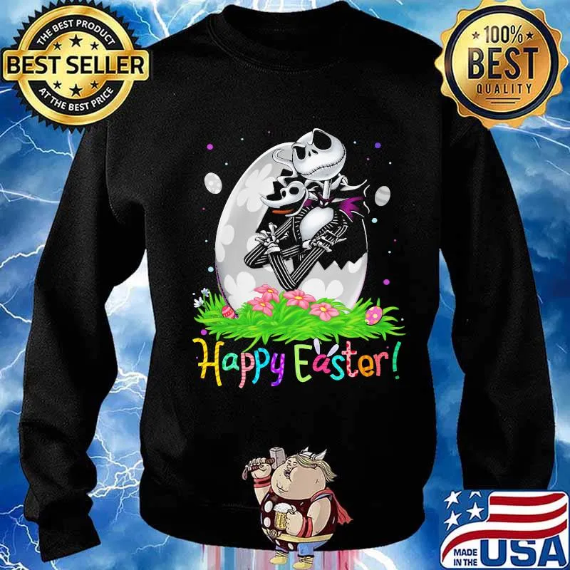 Disney jack skellington happy easter flower s Sweater