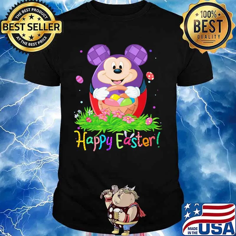 Disney mickey mouse happy easter flower shirt