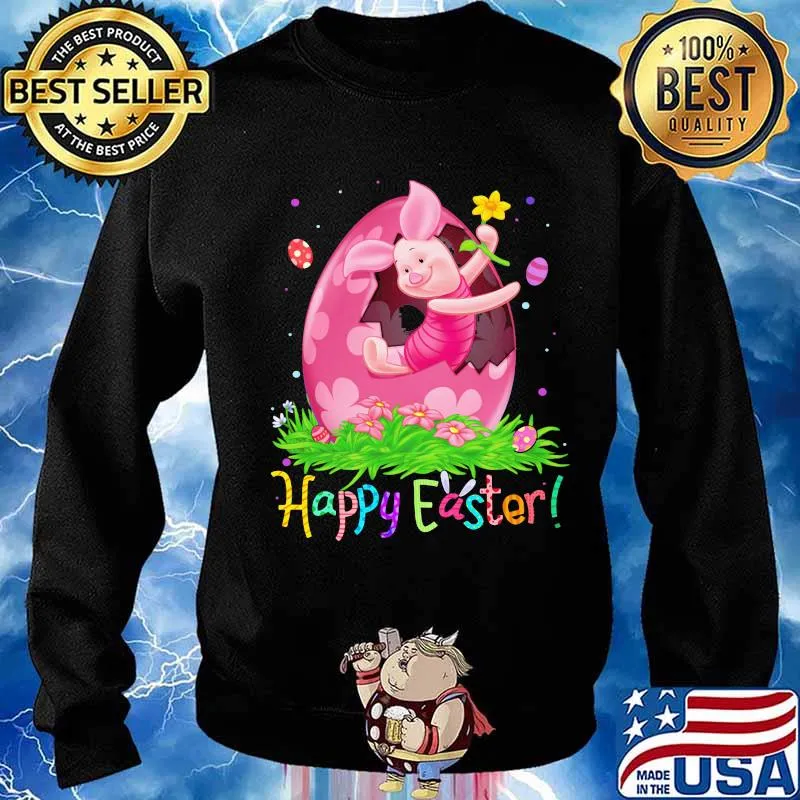 Disney piglet happy easter flower s Sweater
