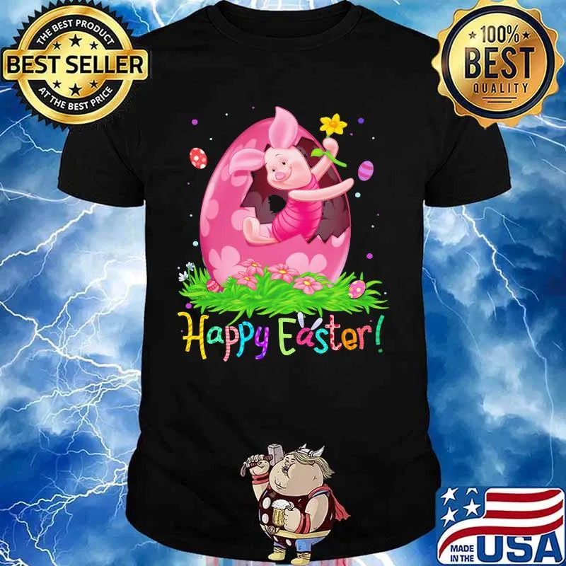 Disney piglet happy easter flower shirt