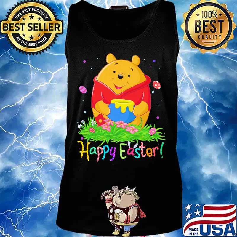 Disney pooh happy easter flower s Tank top