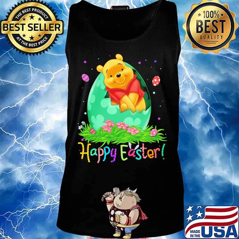Disney pooh happy easter flowers s Tank top