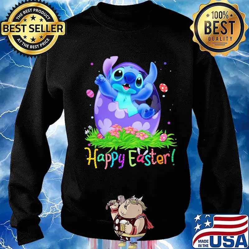 Disney stitch happy easter flower s Sweater