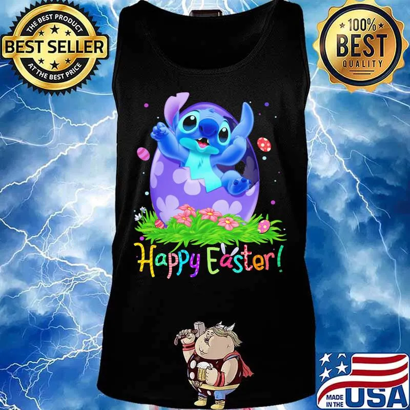 Disney stitch happy easter flower s Tank top
