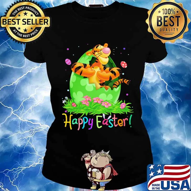 Disney tigger happy easter flower s Ladies tee