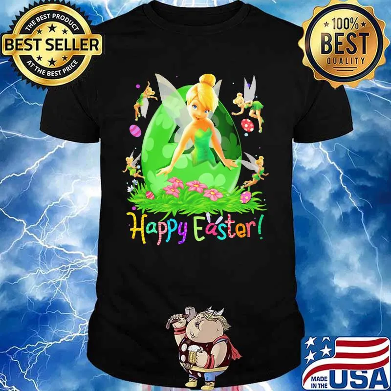Disney tinkerbell happy easter flower shirt