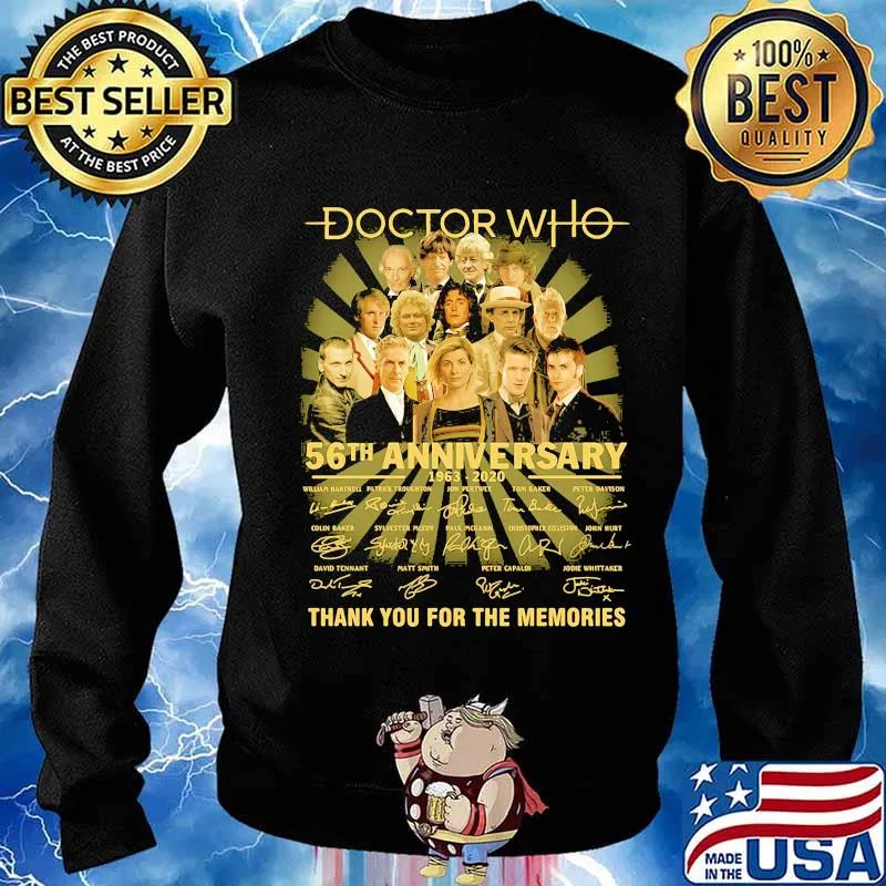 Doctor who 56th anniversary 1963 2020 thank you for the memories signatures s Sweater