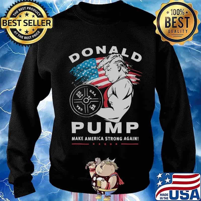 Donald trump weightlifting pump make american string again s Sweater