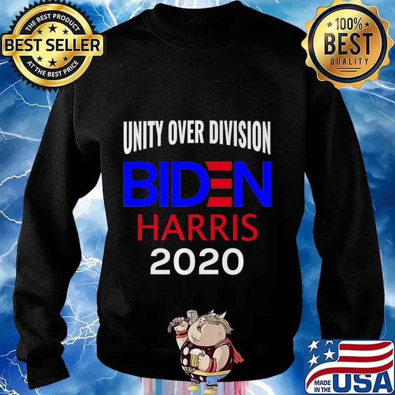 Elect Joe Biden Kamala Harris 2020 Unity Over Division Premium T-Shirt Sweater