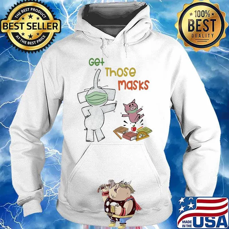 Elephant and piggie get those masks s Hoodie