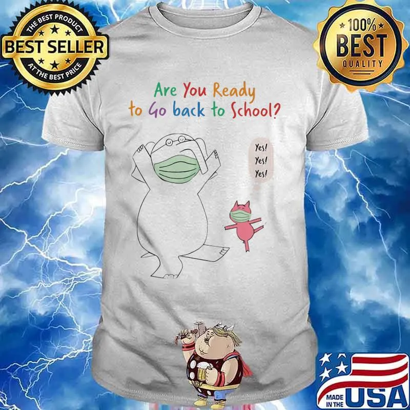 Elephant and piggie mask are you ready to go back to school yes shirt
