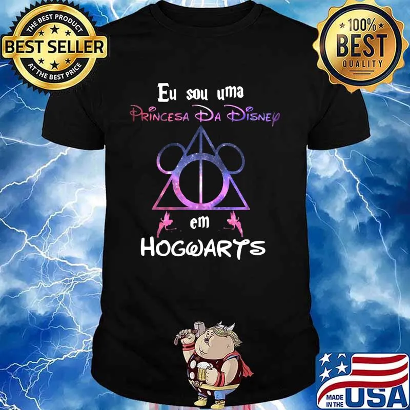 Eu sou uma princesa da disney em hogwarts shirt