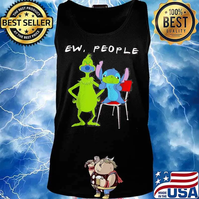 Ew People Friend Grinch And Stitch Mask s Tank top