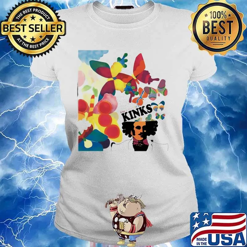 Face to face kinks butterflies s Ladies tee