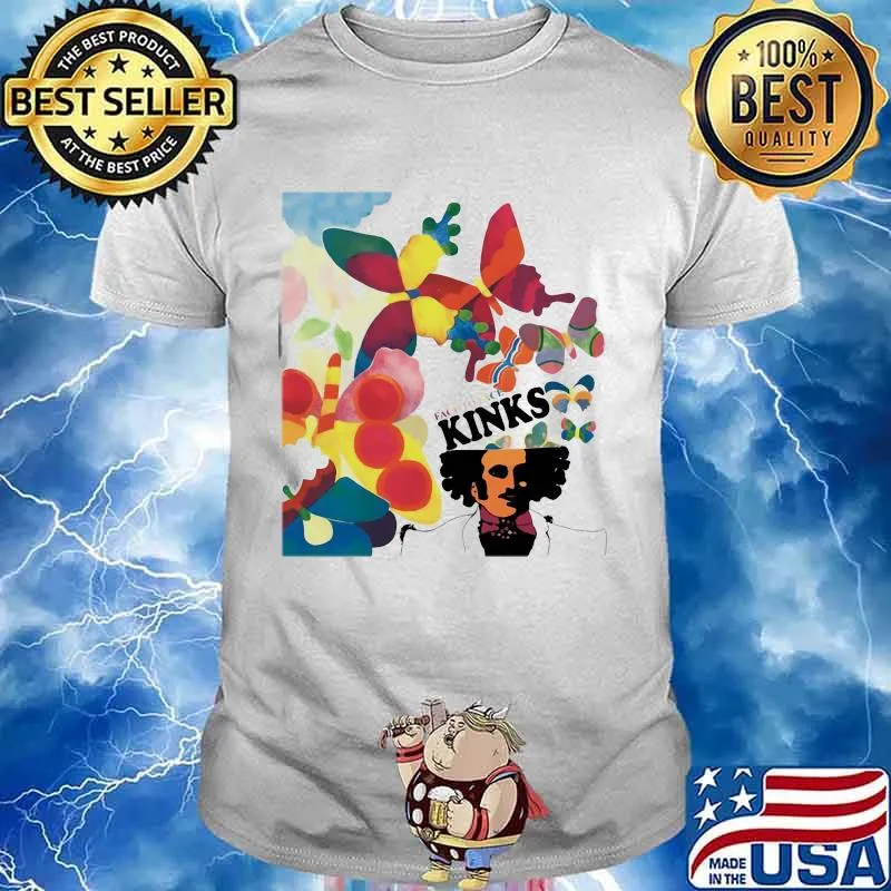 Face to face kinks butterflies shirt