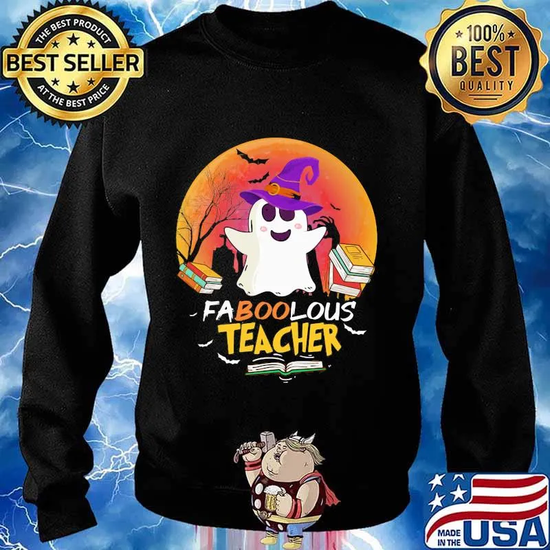 FaNooLous Teacher Witch Halloween s Sweater