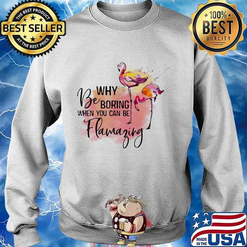 Flamingo why be boring when you can be llamazing s Sweater