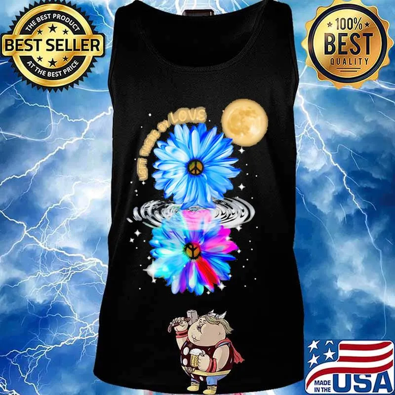 Flower hippie left there by love mirror s Tank top