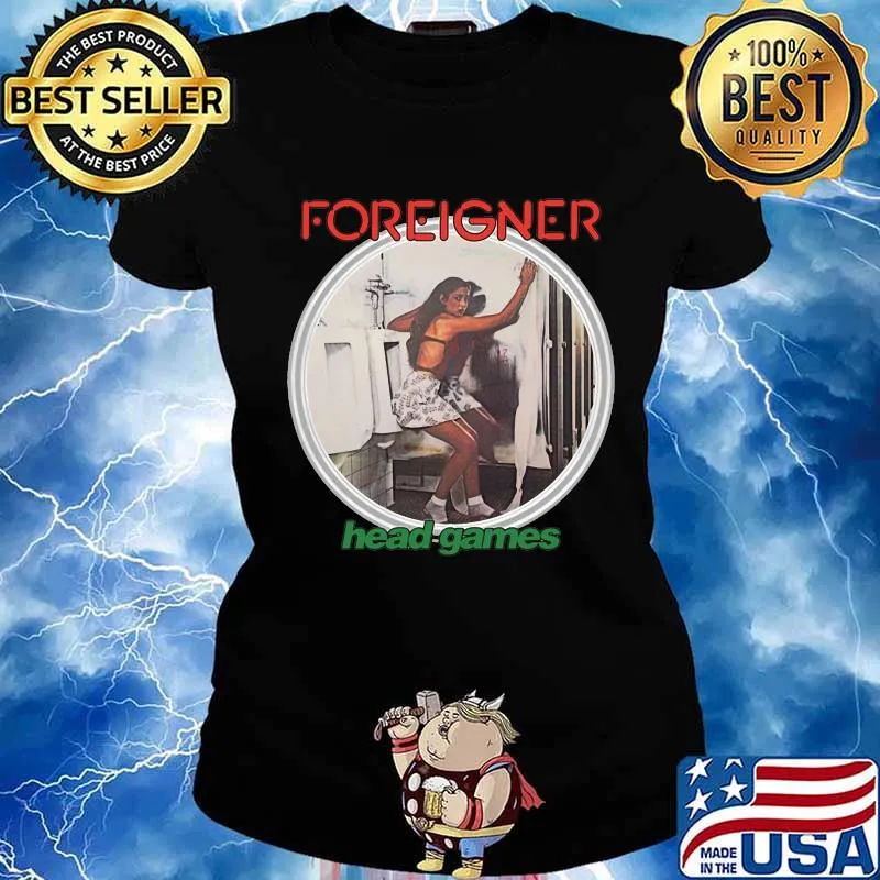 Foreigner band head games s Ladies tee
