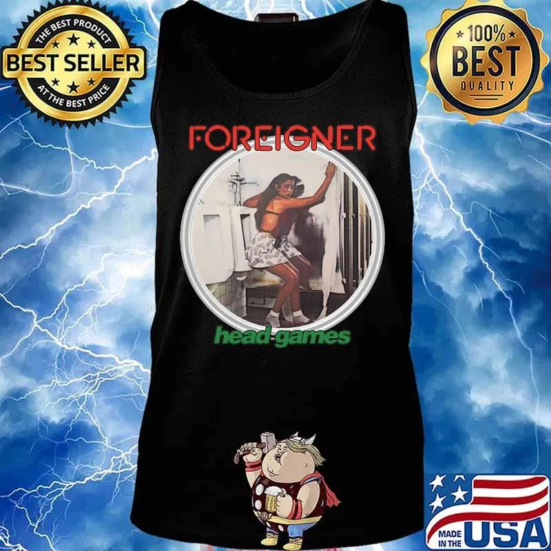 Foreigner band head games s Tank top
