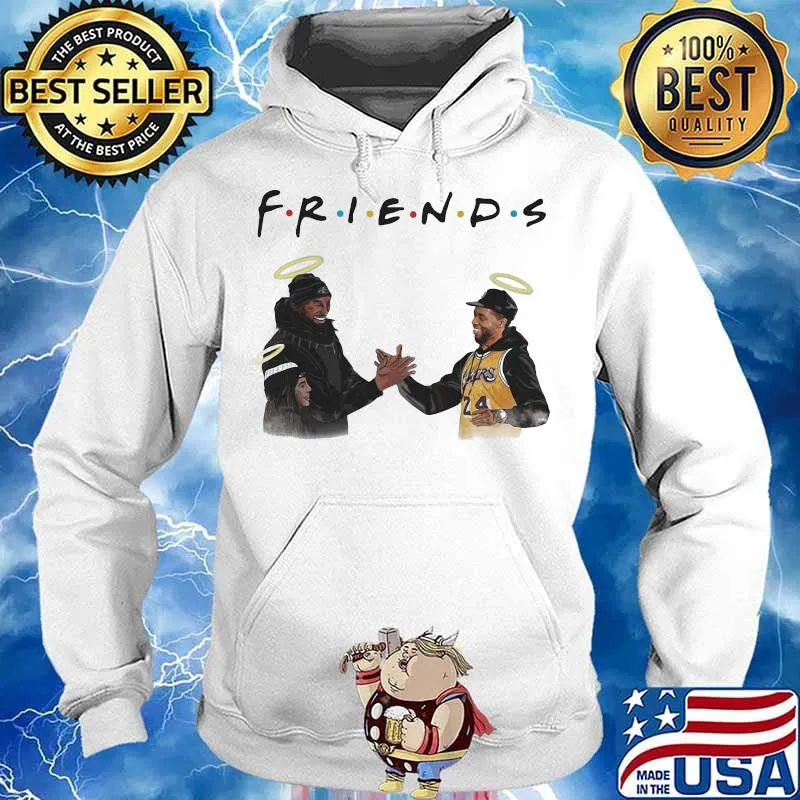 Friends kobe bryant daughter and chadwick rip s Hoodie