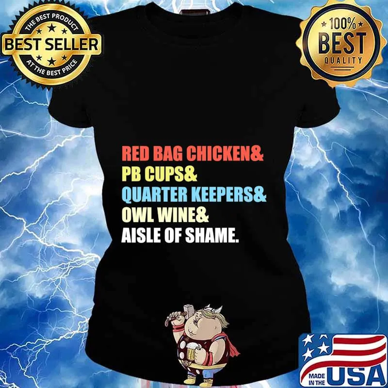 Funny Aisle of Shame Shopping T-Shirt Ladies tee