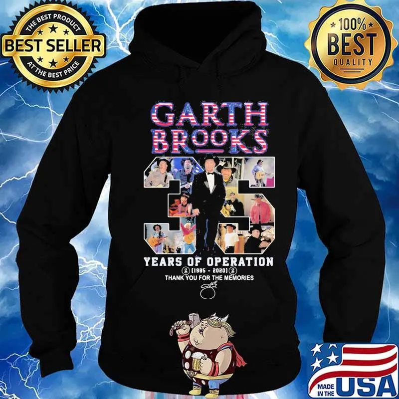 Garth brooks 35 years of operation 1985 2020 thank you for the memories signatures s Hoodie