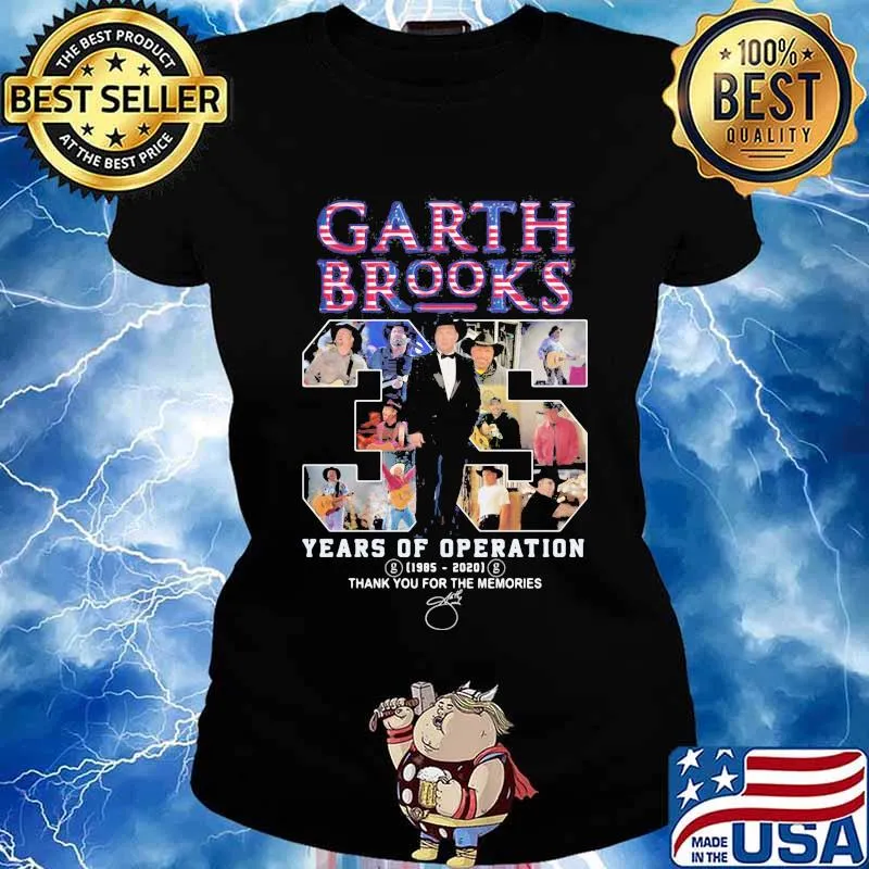 Garth brooks 35 years of operation 1985 2020 thank you for the memories signatures s Ladies tee