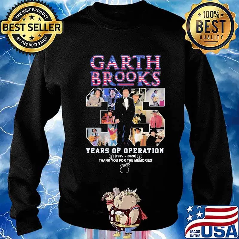 Garth brooks 35 years of operation 1985 2020 thank you for the memories signatures s Sweater