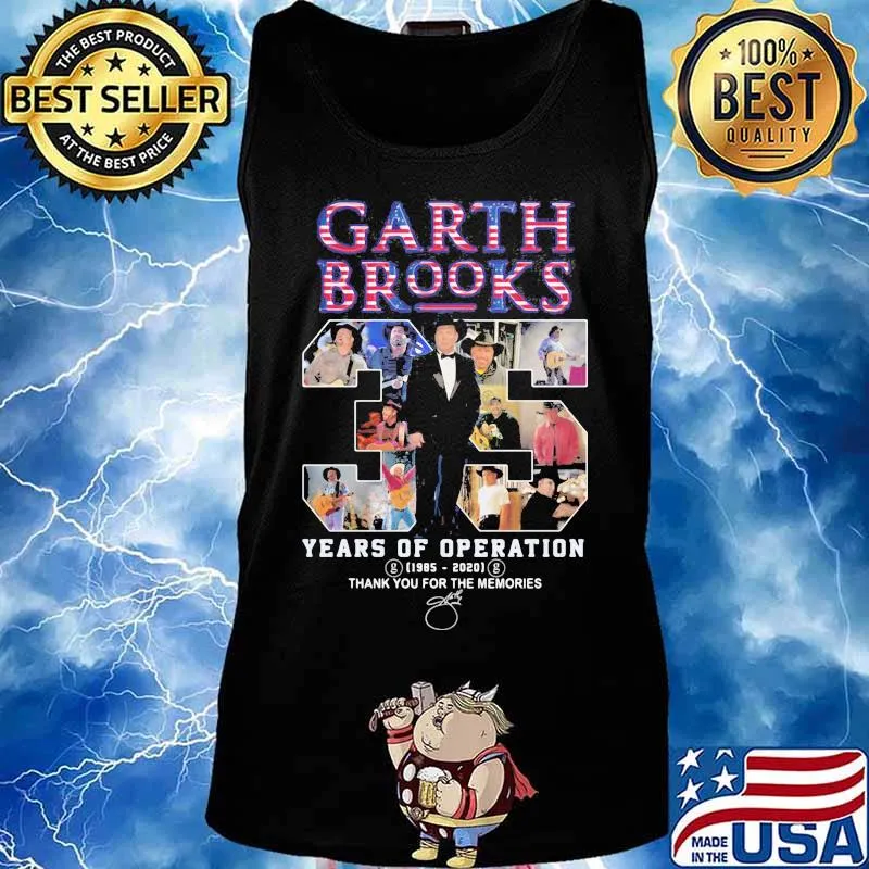 Garth brooks 35 years of operation 1985 2020 thank you for the memories signatures s Tank top