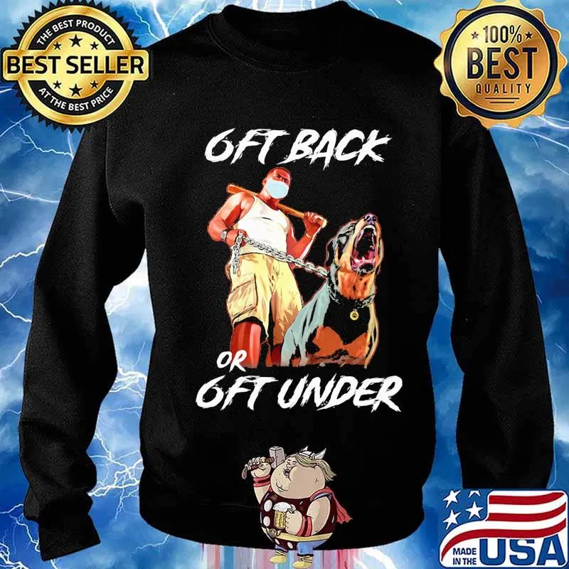 German shepherd mask 6ft back or 6ft under s Sweater