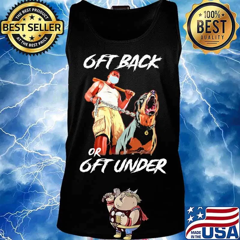 German shepherd mask 6ft back or 6ft under s Tank top