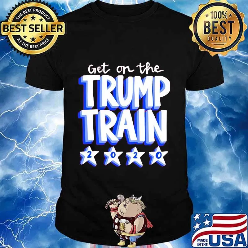 Get on the trump train 2020 stars shirt