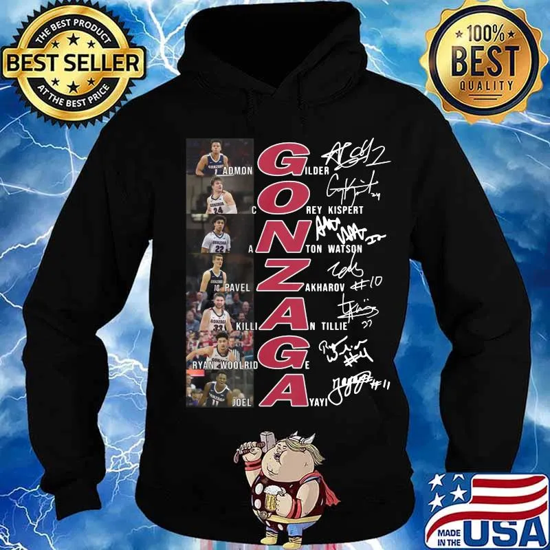Gonzaga bulldogs basketball players signatures s Hoodie