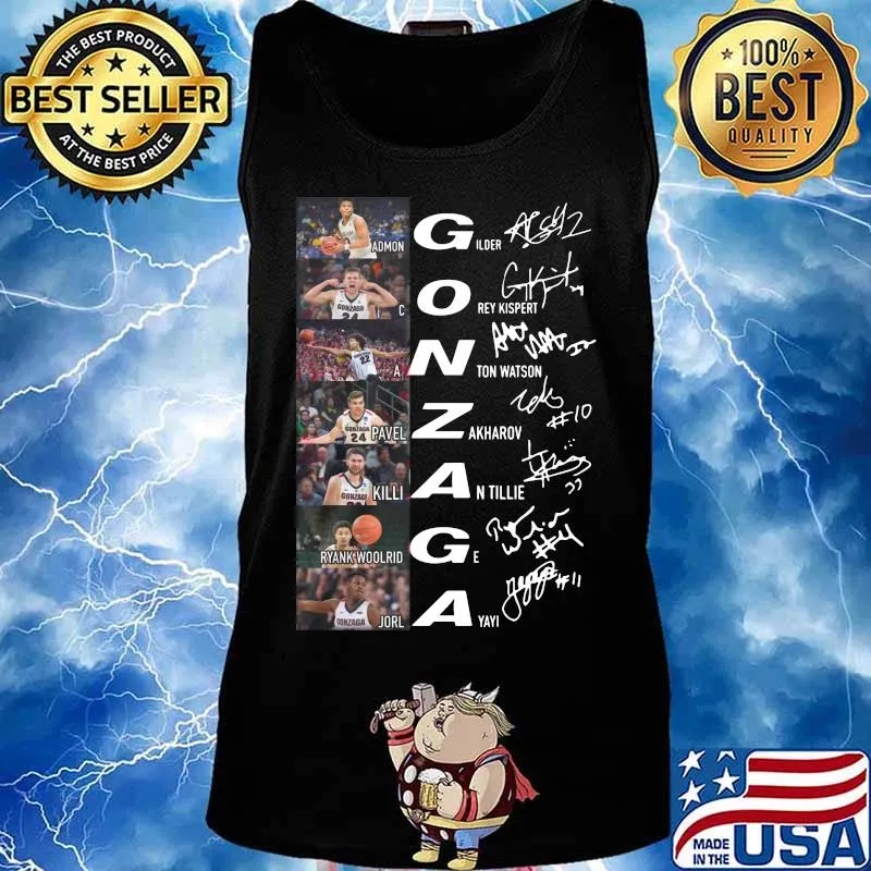 Gonzaga bulldogs basketball players signatures s Tank top