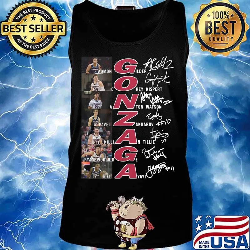 Gonzaga bulldogs basketball players signatures s Tank top