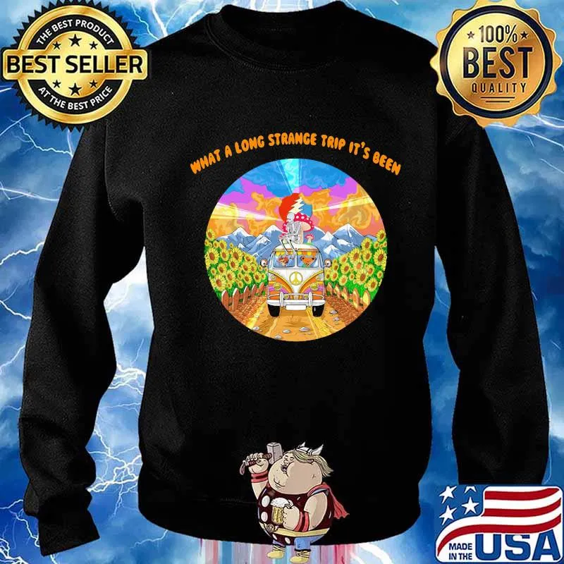 Grateful dead bus what a long strange trip it's been sunflowers s Sweater