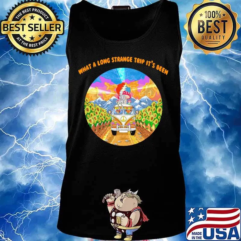 Grateful dead bus what a long strange trip it's been sunflowers s Tank top