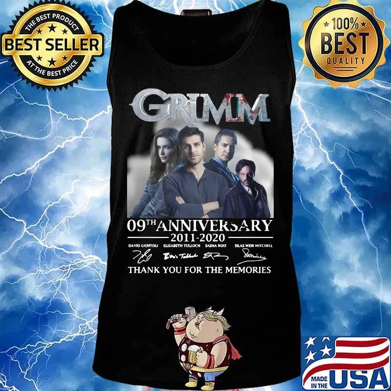 Grimm 09th anniversary 2011 2020 thank you for the memories signatures s Tank top