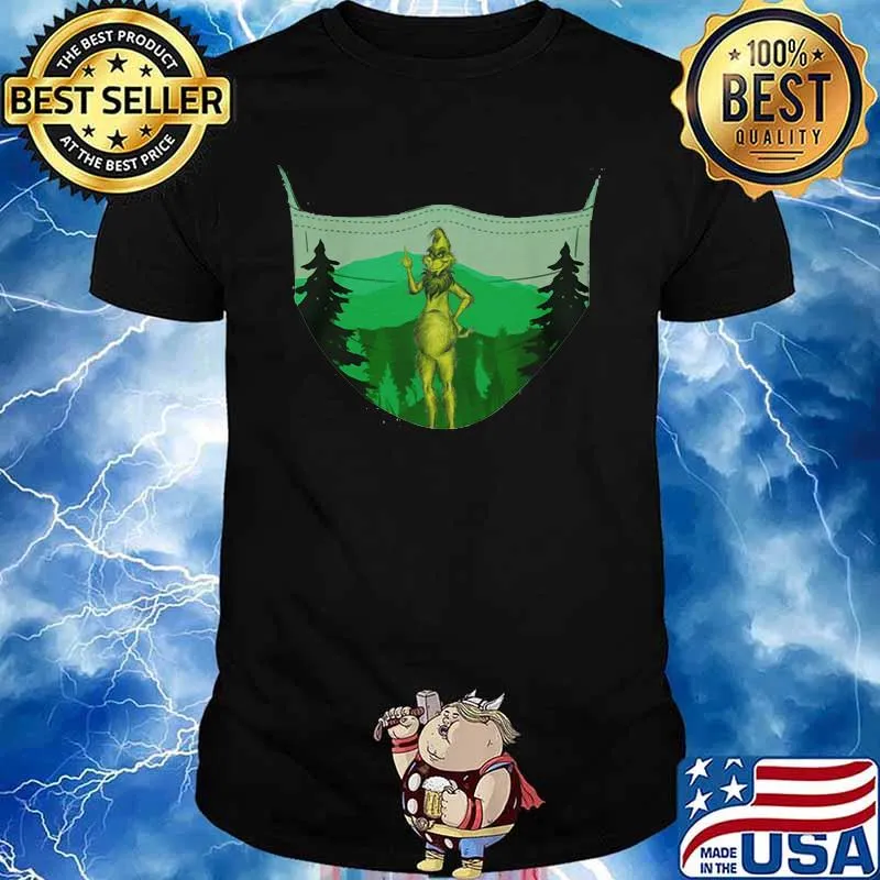 Grinch mask mountain covid-19 shirt