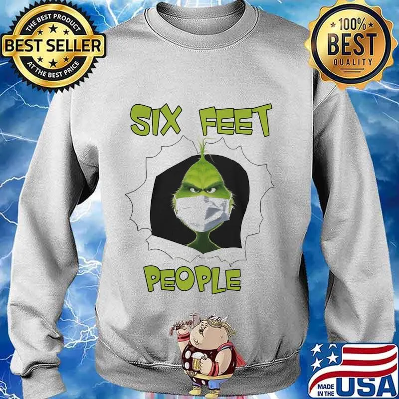 Grinch mask six feet people s Sweater