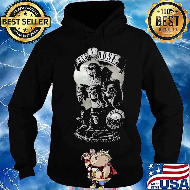 Guns n roses band appetite for destruction skeleton s Hoodie