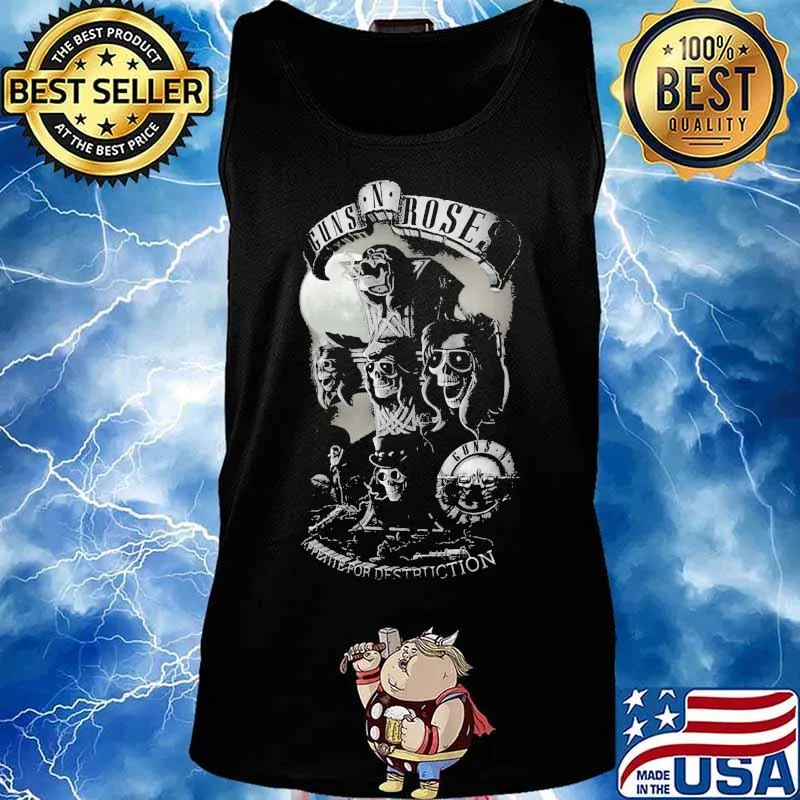 Guns n roses band appetite for destruction skeleton s Tank top